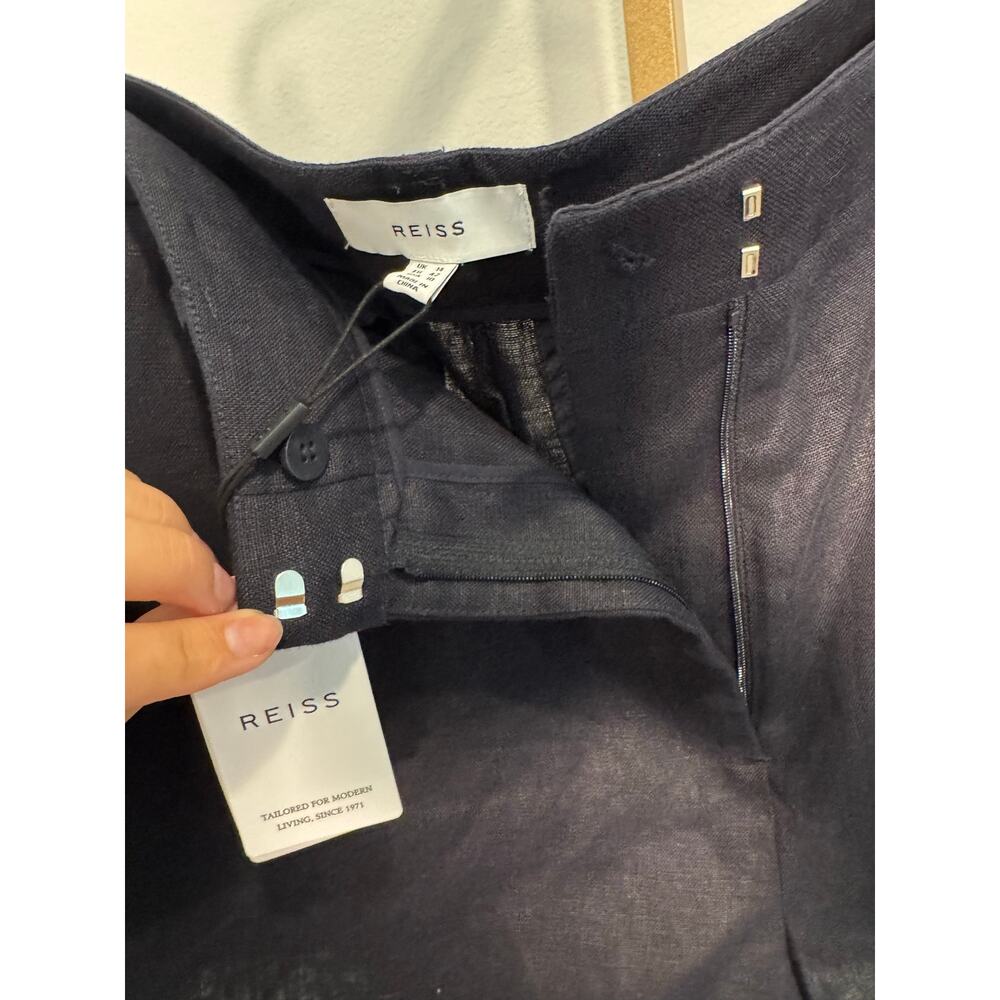 Reiss | Raffia Linen Shorts - Picture 10 of 11